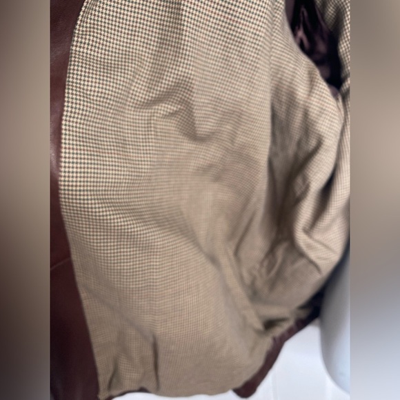 POLO RALPH LAUREN Luxury Brown Leather Jacket with Pockets - Picture 16 of 16